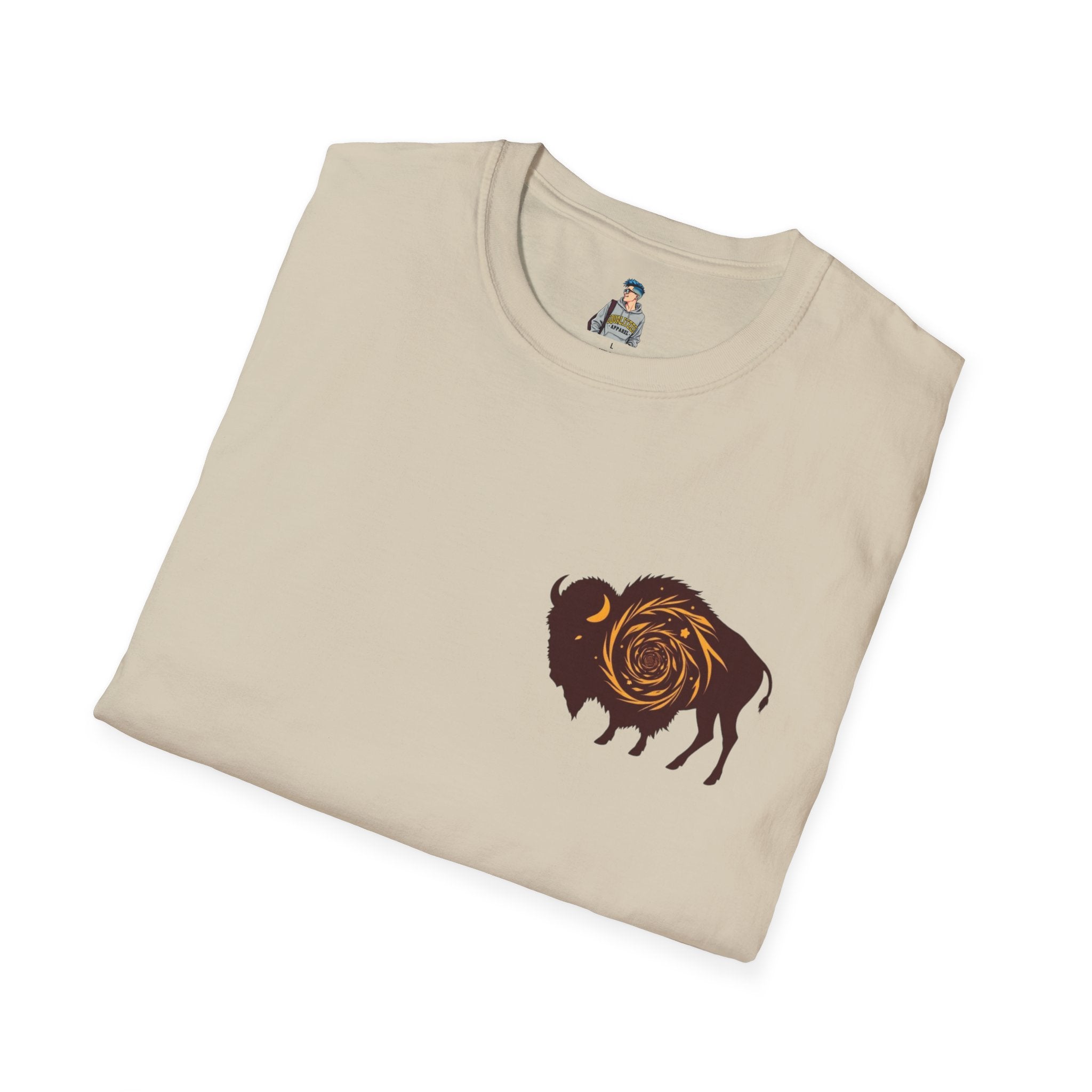 Buffalo Spiral Design Unisex Softstyle T-shirt