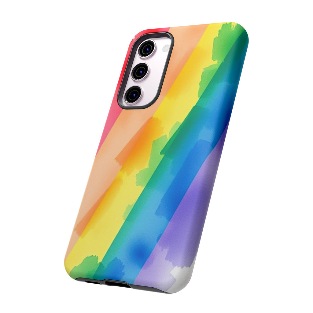 Rainbow Watercolor Art Tough Cases For Android & iPhone