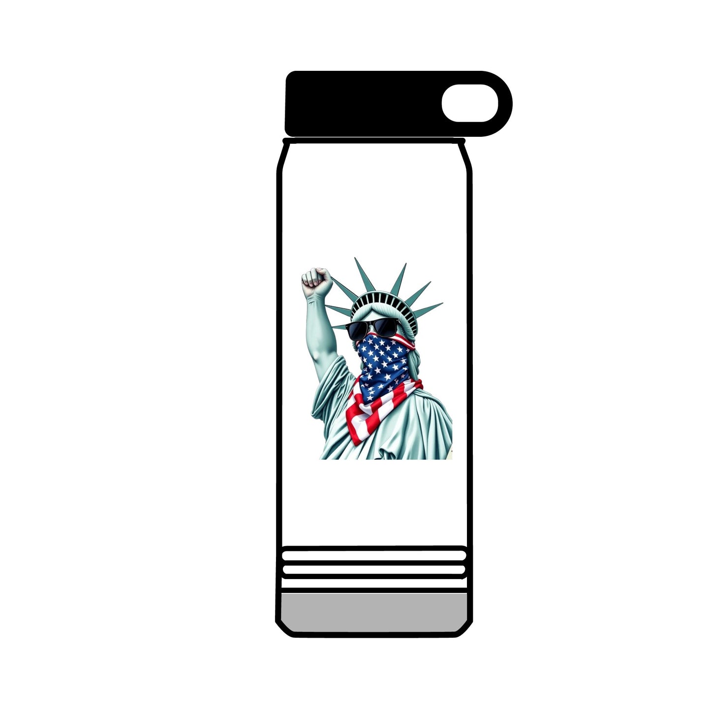 32oz Water Bottle #RESIST with Lady Liberty