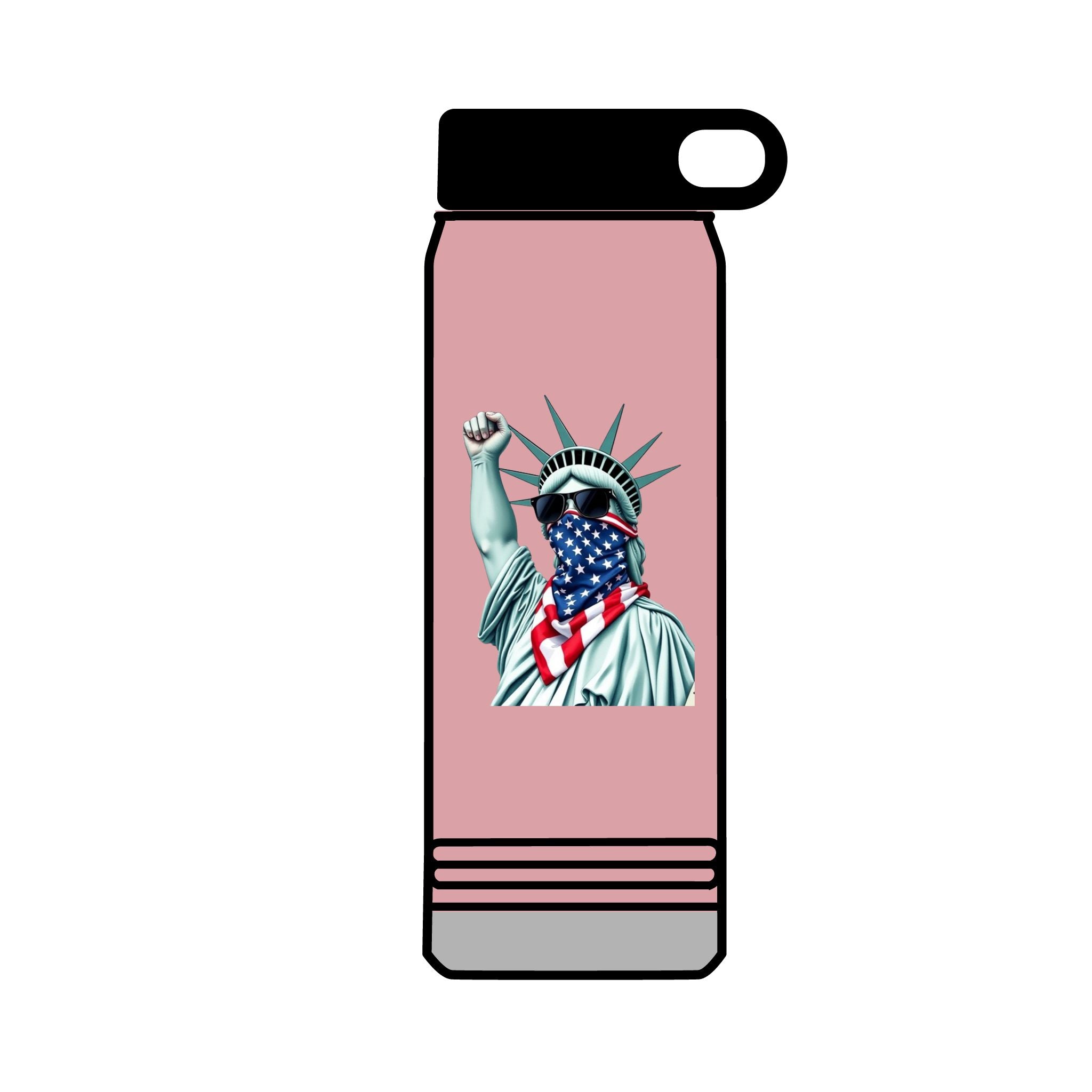 32oz Water Bottle #RESIST with Lady Liberty