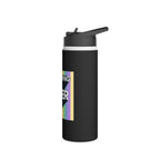 Teaching While Queer Stainless Steel Water Bottle - Perfect for Educators and Allies