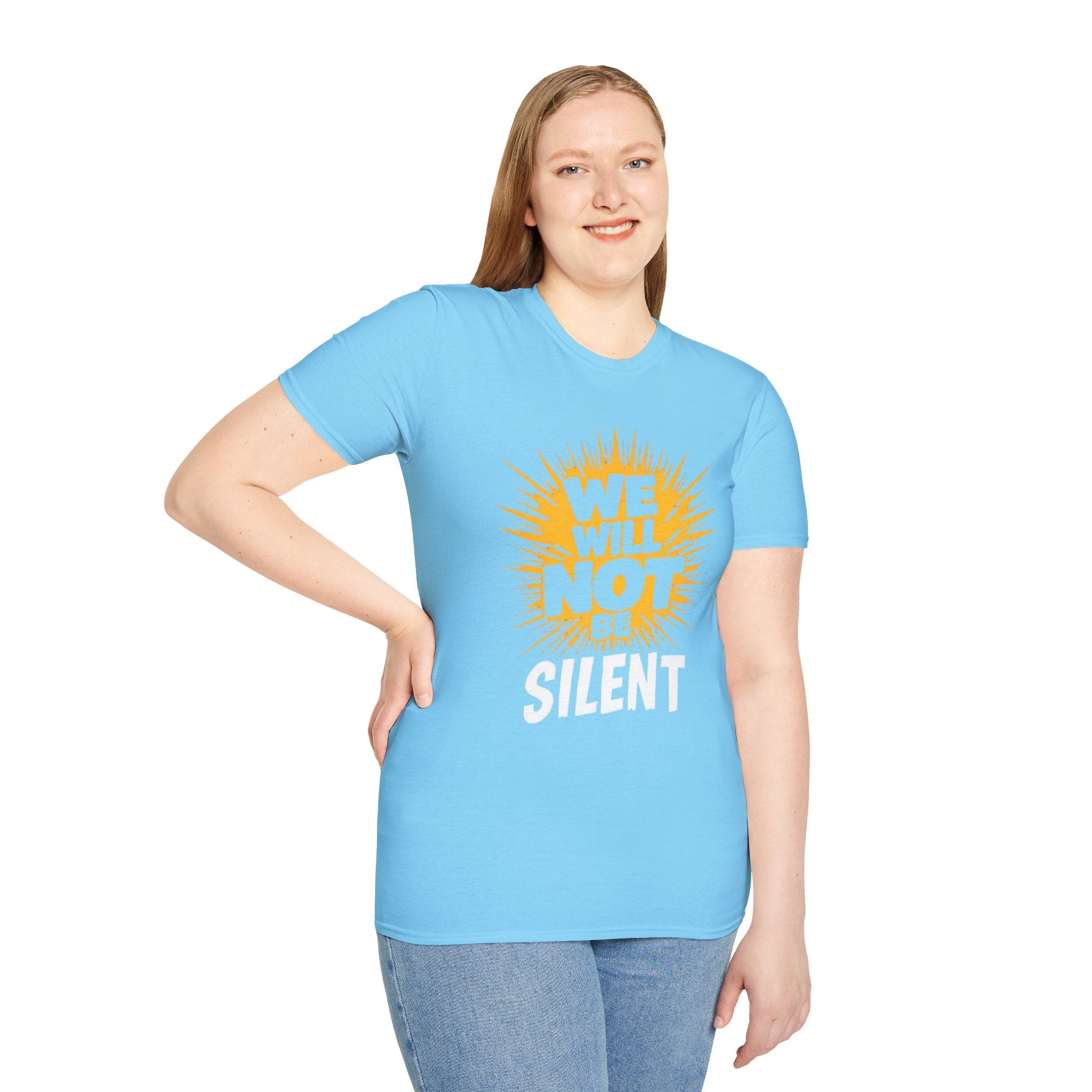 Empowerment Graphic Tee - We Will Not Be Silent | Unisex Softstyle T-Shirt