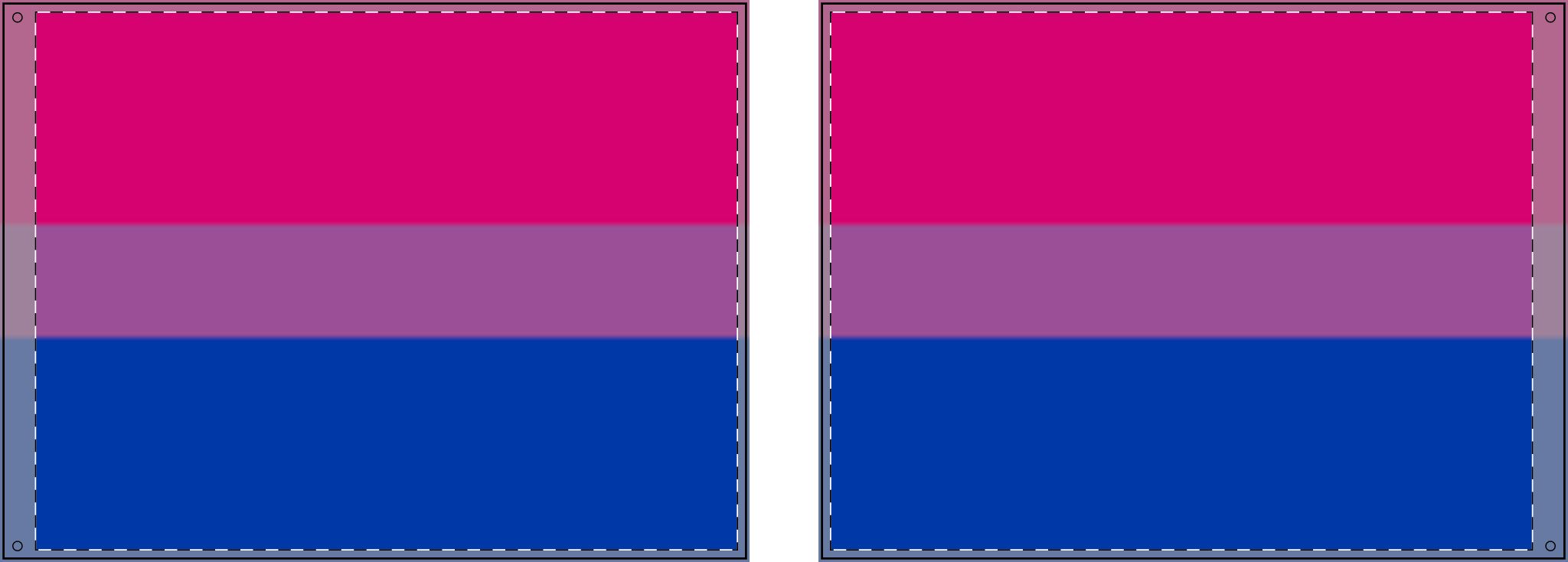 Double Sided Bisexual Pride Flag - Celebrate Inclusivity and Support LGBTQ+ Pride