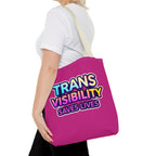 Trans Visibility Saves Lives Tote Bag