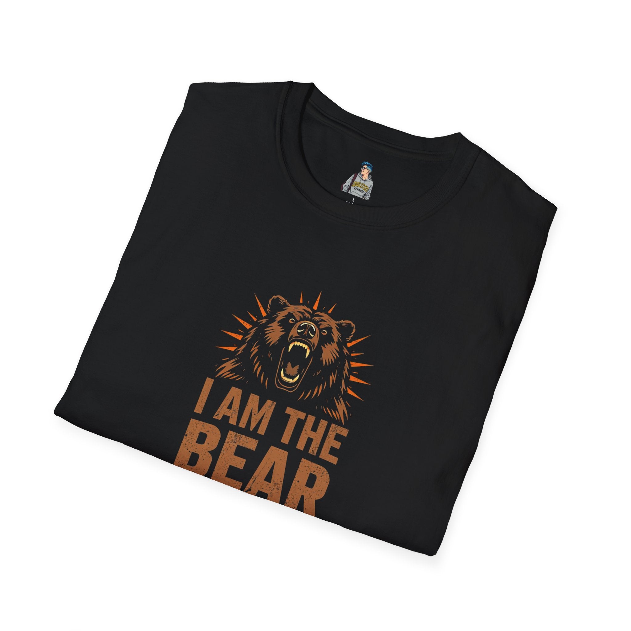 I Am The Bear, Strong Men Respect Women Unisex Softstyle T-Shirt
