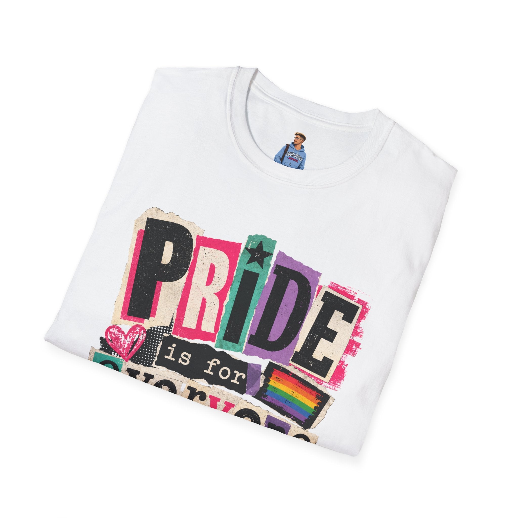 Pride Is for Everyone T-Shirt — Colorful LGBTQ+ Ally Tee