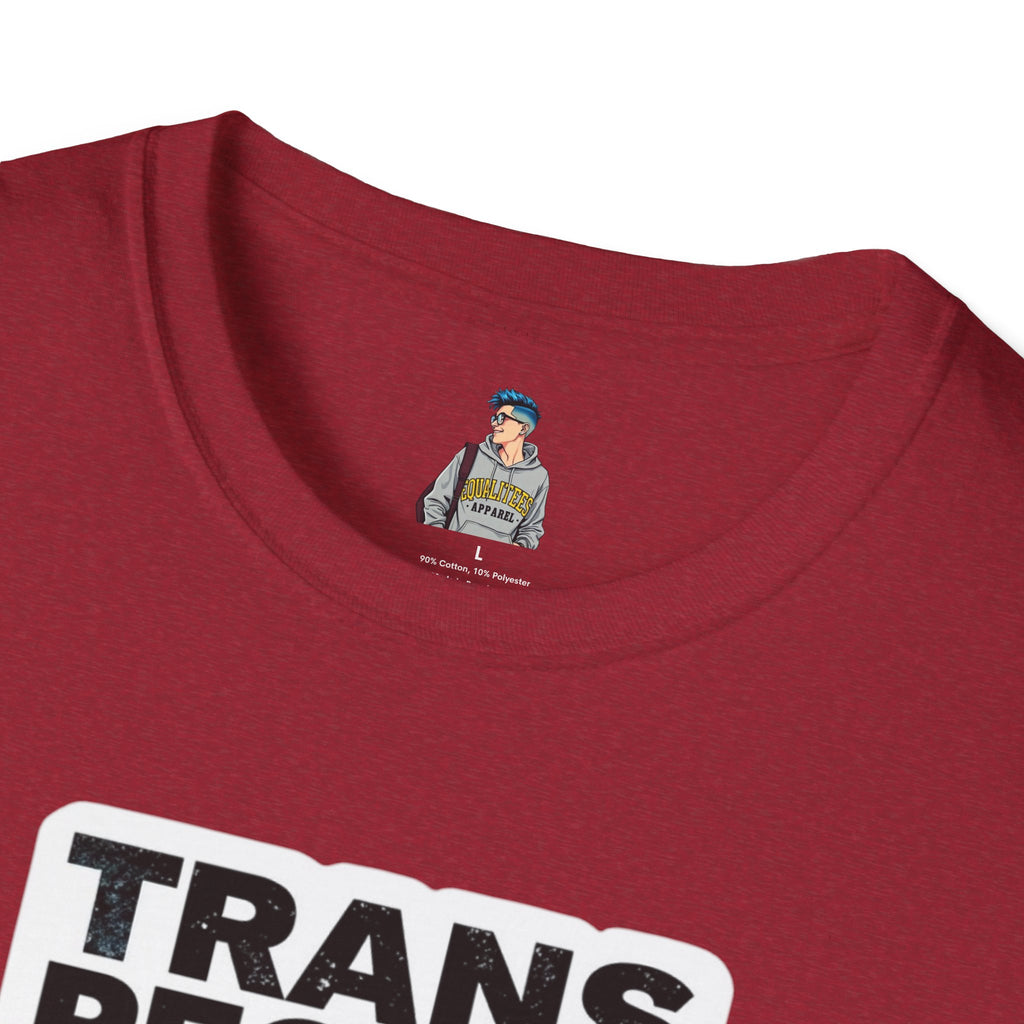 Unisex Softstyle T-Shirt - 'Trans People Exist. Trans People Matter.' Equality Apparel