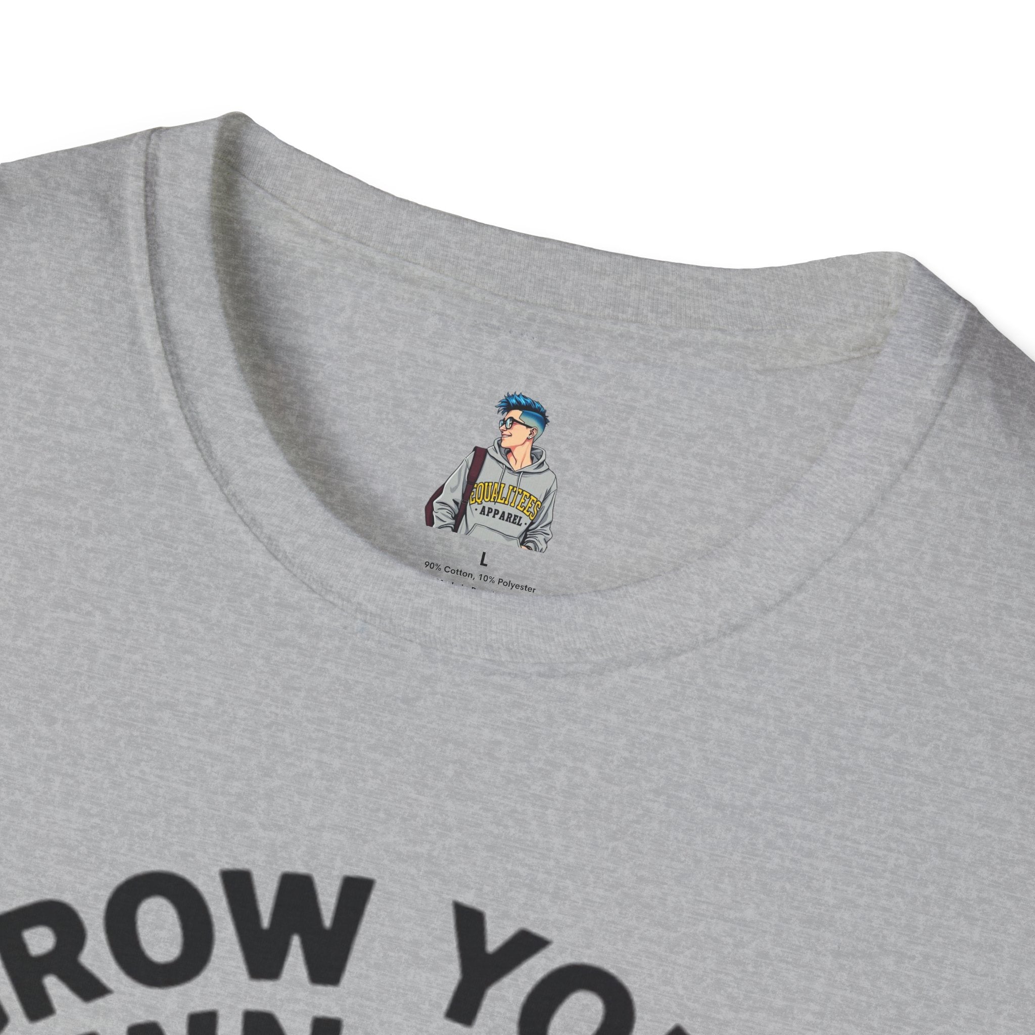 Unisex Softstyle T-Shirt - 'Grow Your Own Way' Floral Design for Queer Pride