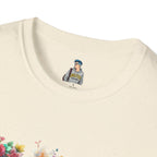FDT Floral Letter Tee — Bold Floral Typography T-Shirt