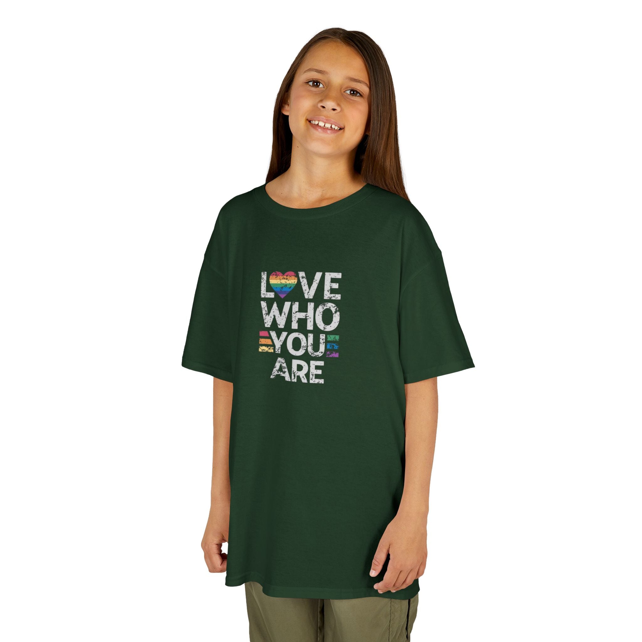 Love Who You Are Kids Heavy Cotton™ Tee - Pride Shirt for Children