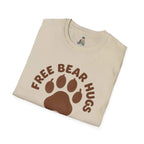 Free Bear Hugs T-Shirt — Cute Paw Print Wildlife Tee