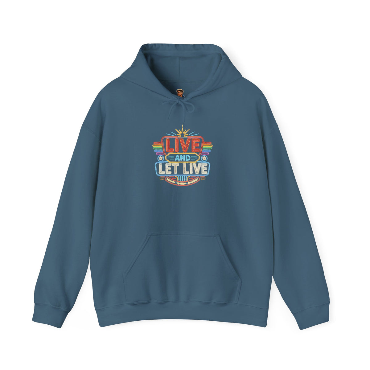 Live And Let Live Hoodie — Retro Peace Graphic Pullover