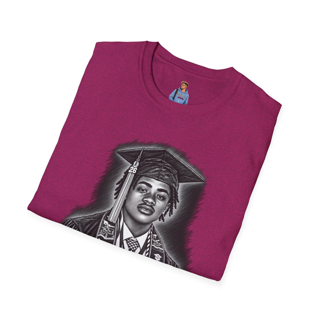 Graduation Portrait Front - In Memory of Pierre Damas Bel T-Shirt