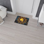 Cosmic Moon Heavy Duty Floor Mat - Vibrant Space Design for Home Decor
