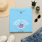 Grow Your Own Way Trans Pride Unisex T-Shirt - Floral Design for Garden Lovers