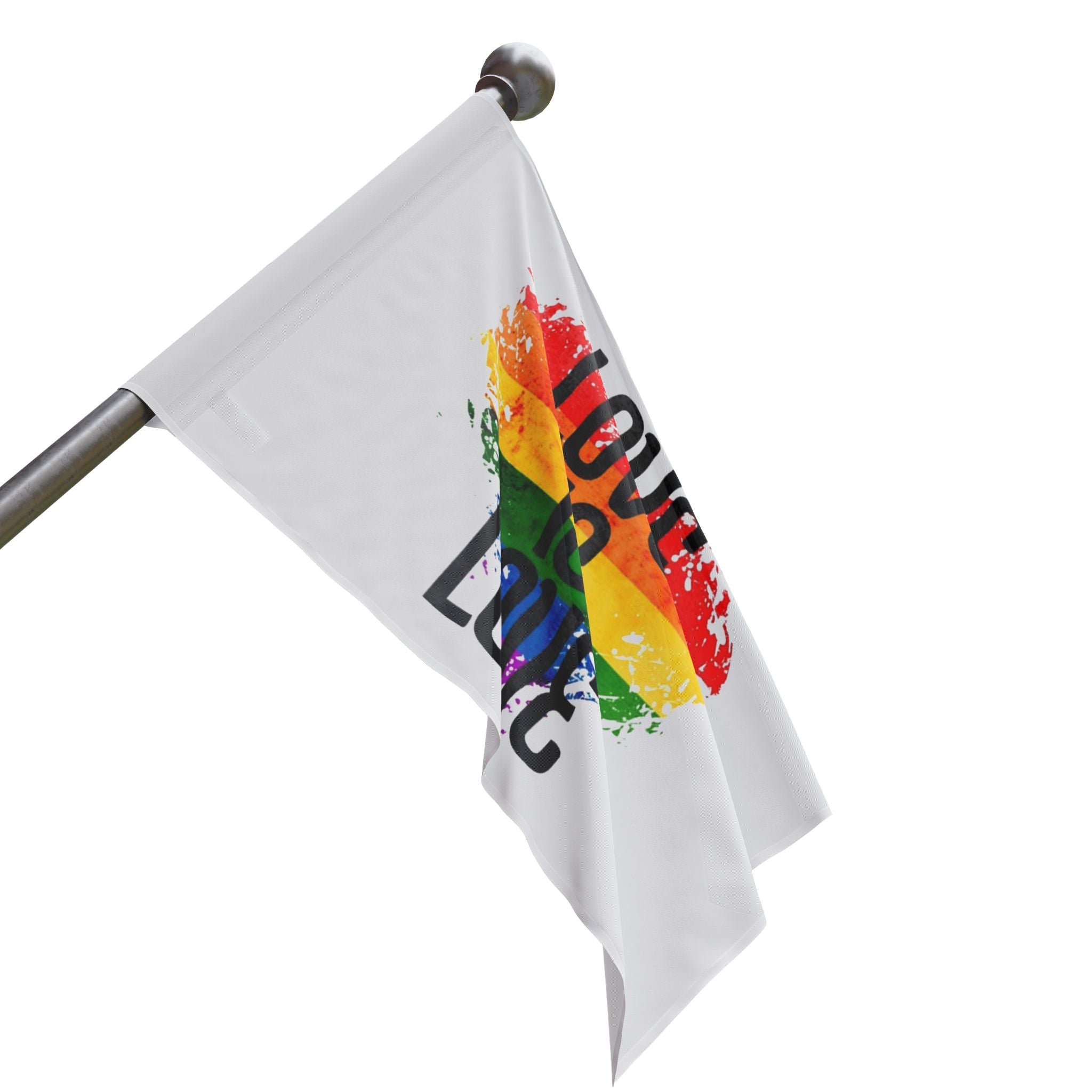 Love is Love Pride Flag - Aesthetic LGBTQ+ Banner for Celebration & Home Decor
