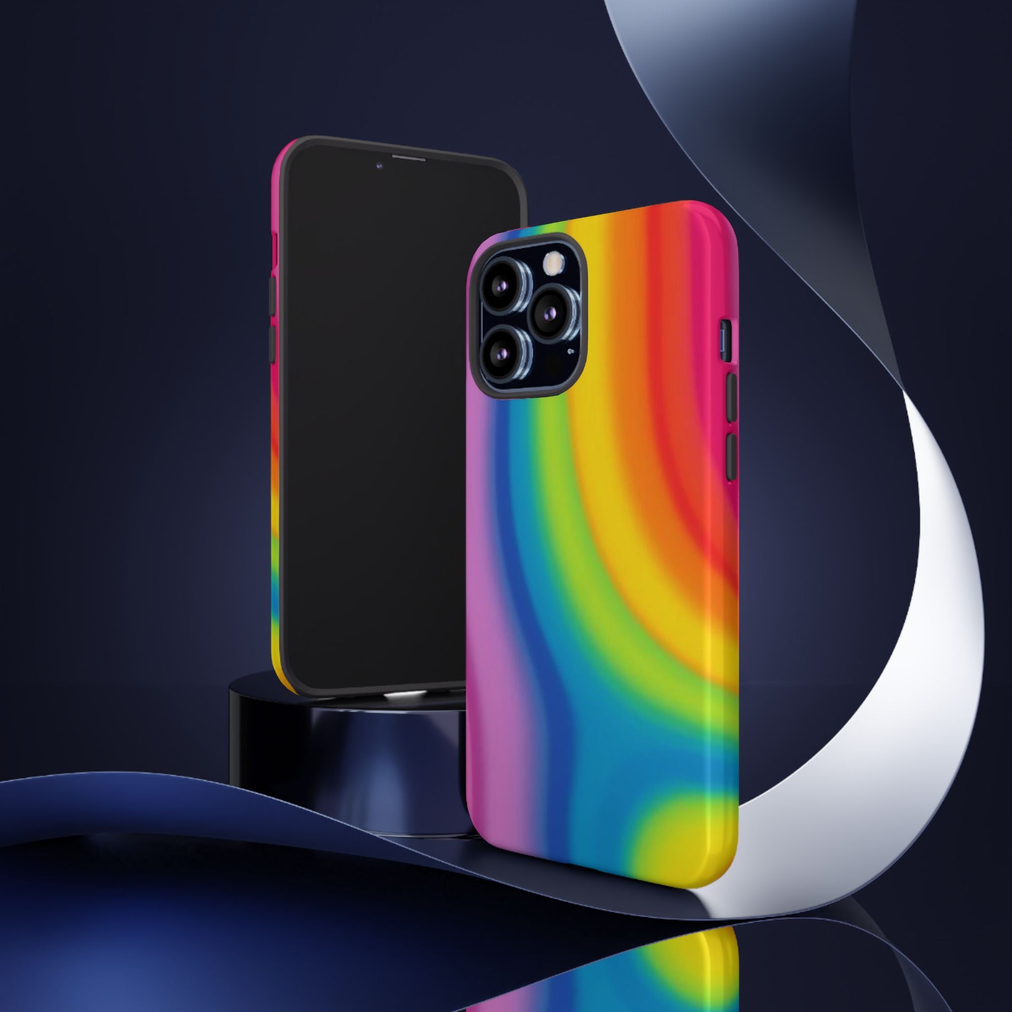 Rainbow Swirl Tough Phone Case for iPhone