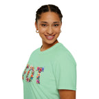 FDT Bold Floral Typography T-Shirt