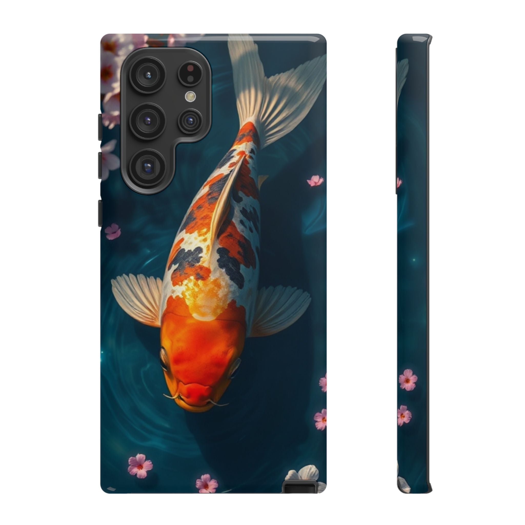 Peaceful Koi Cherry Blossom Tough Cases For Android & iPhone