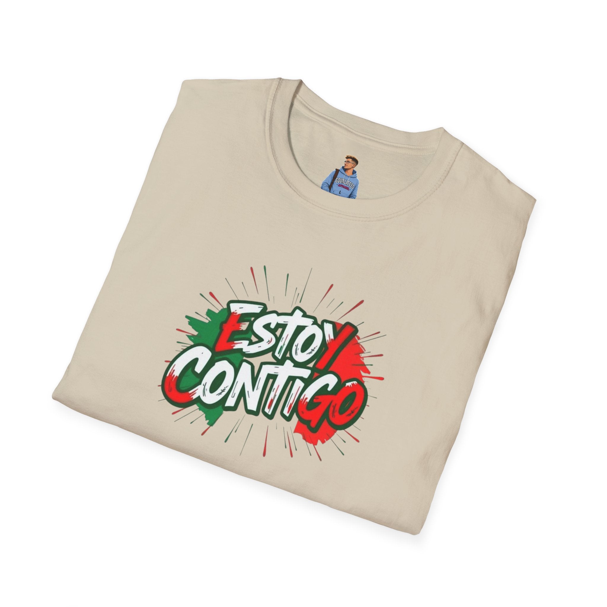 Immigrants Make America Great T-Shirt Estoy Contigo (I Am With You) Unisex Softstyle T-Shirt Classic Protest Tee