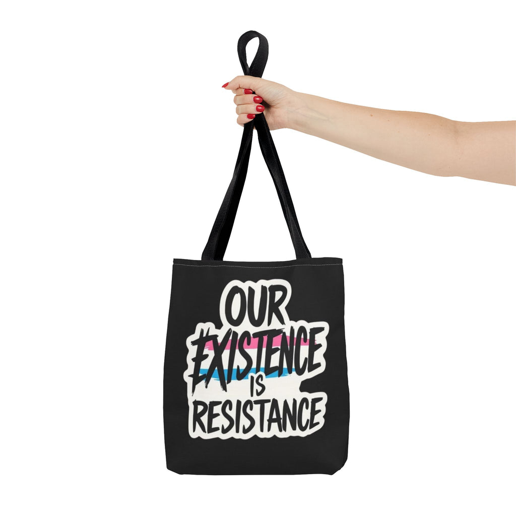 Our Existence Is Resistance Trans Protest Tote Bag