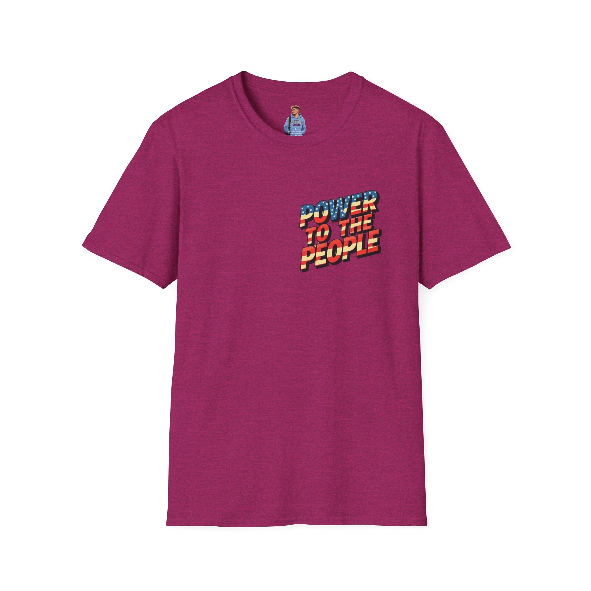 Power to the People Unisex Softstyle T-Shirt Classic Protest Tee