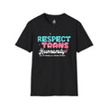 Respect Trans Humanity, or I'll Identify as a F**king Problem! Unisex Softstyle T-Shirt