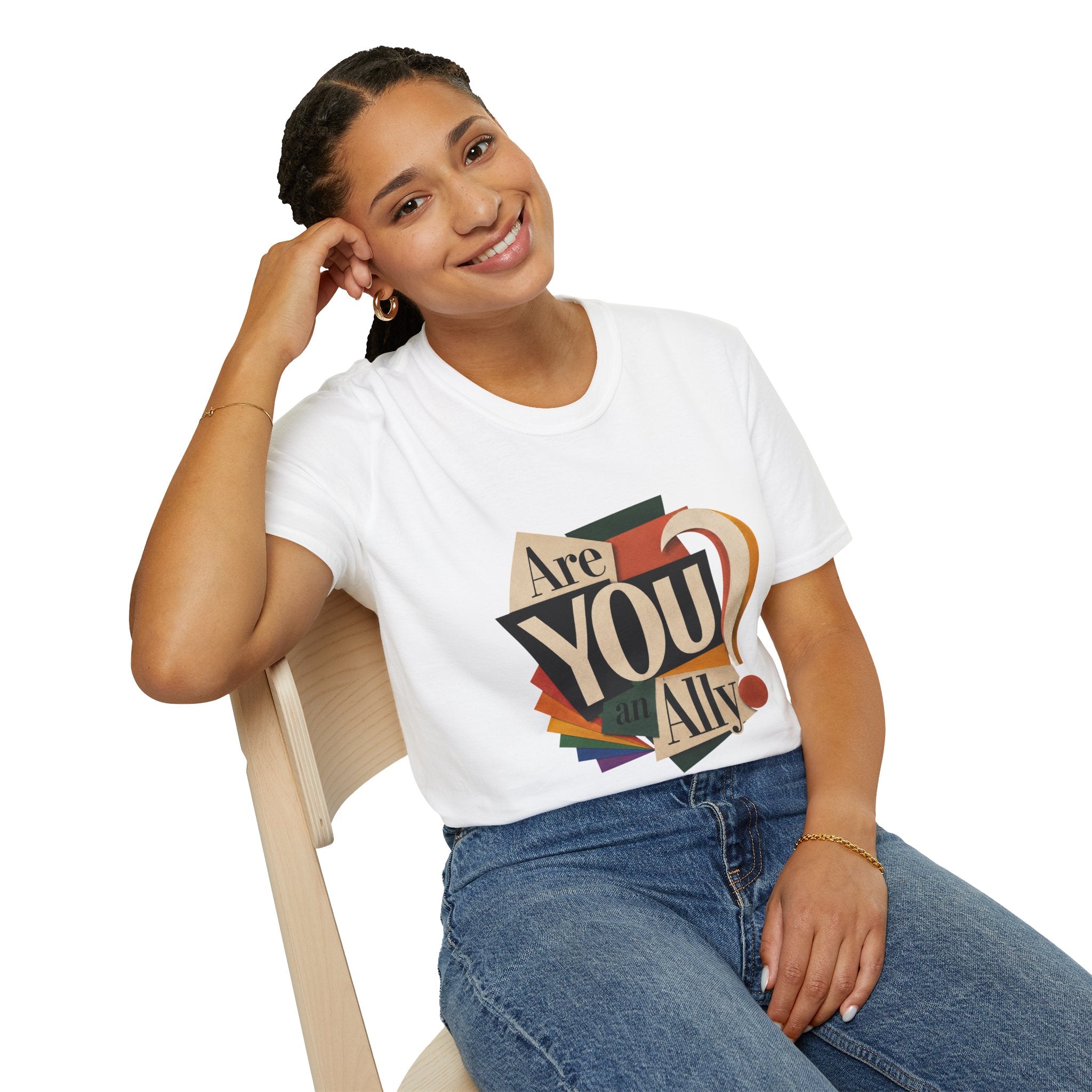 Are You An Ally? T-Shirt — Vintage Pride Ally Tee