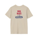 MAGA Values are NOT American Values Softstyle Unisex T-Shirt