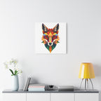 Colorful Fox Canvas Wall Art - Polished Modern Home Décor