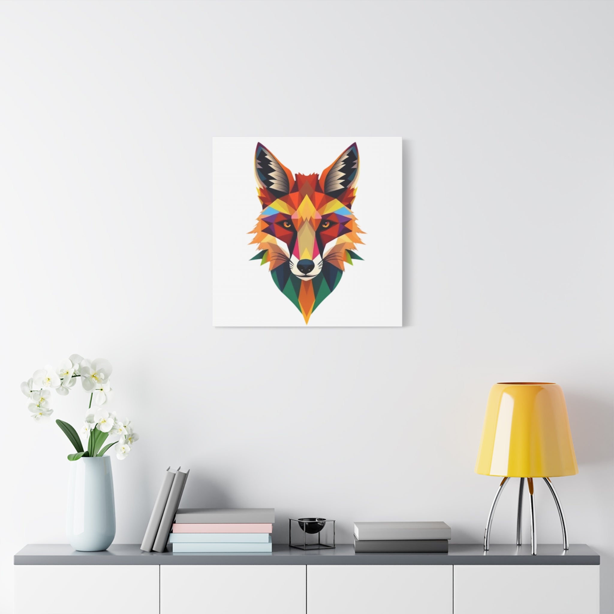 Colorful Fox Canvas Wall Art - Polished Modern Home Décor