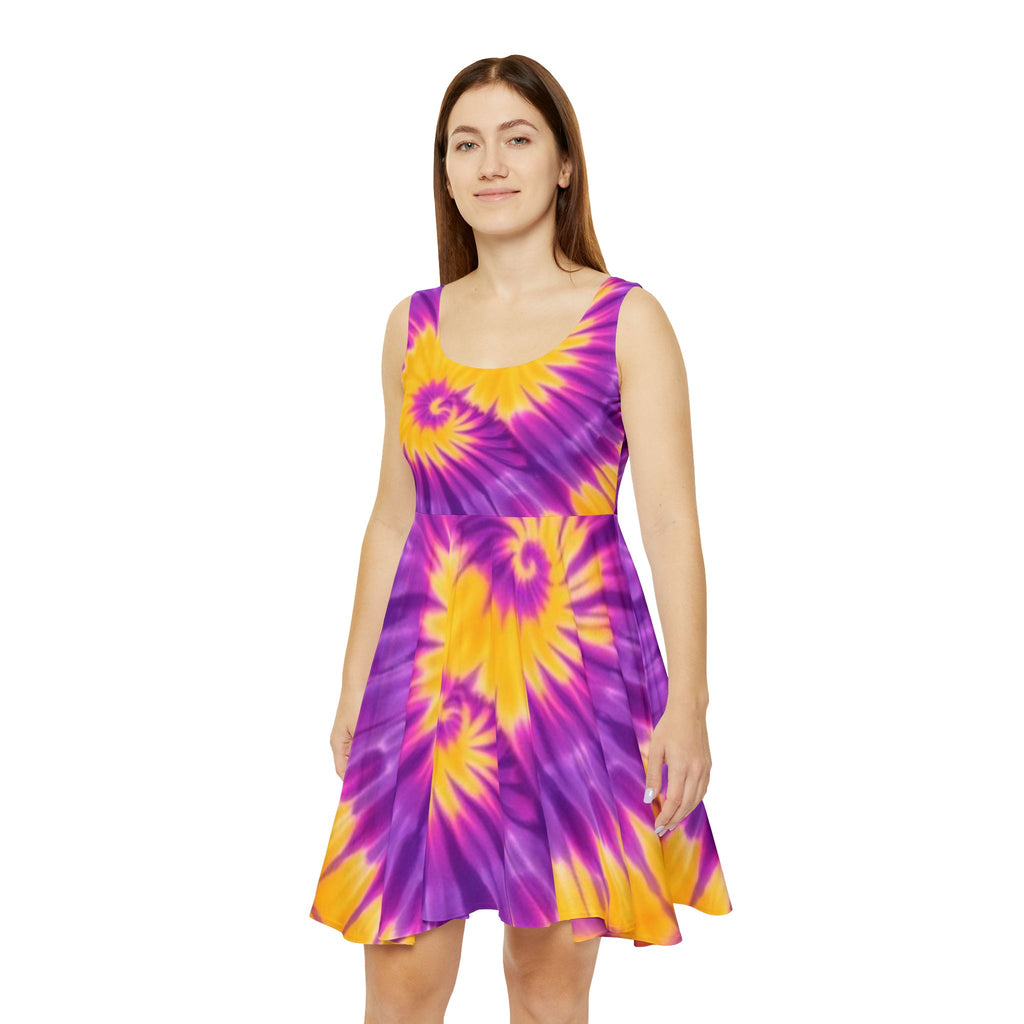 Tie-Dye Skater Dress - Perfect for Summer Outings & Festivals