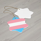 Transgender Pride Ceramic Ornament - 4 shapes
