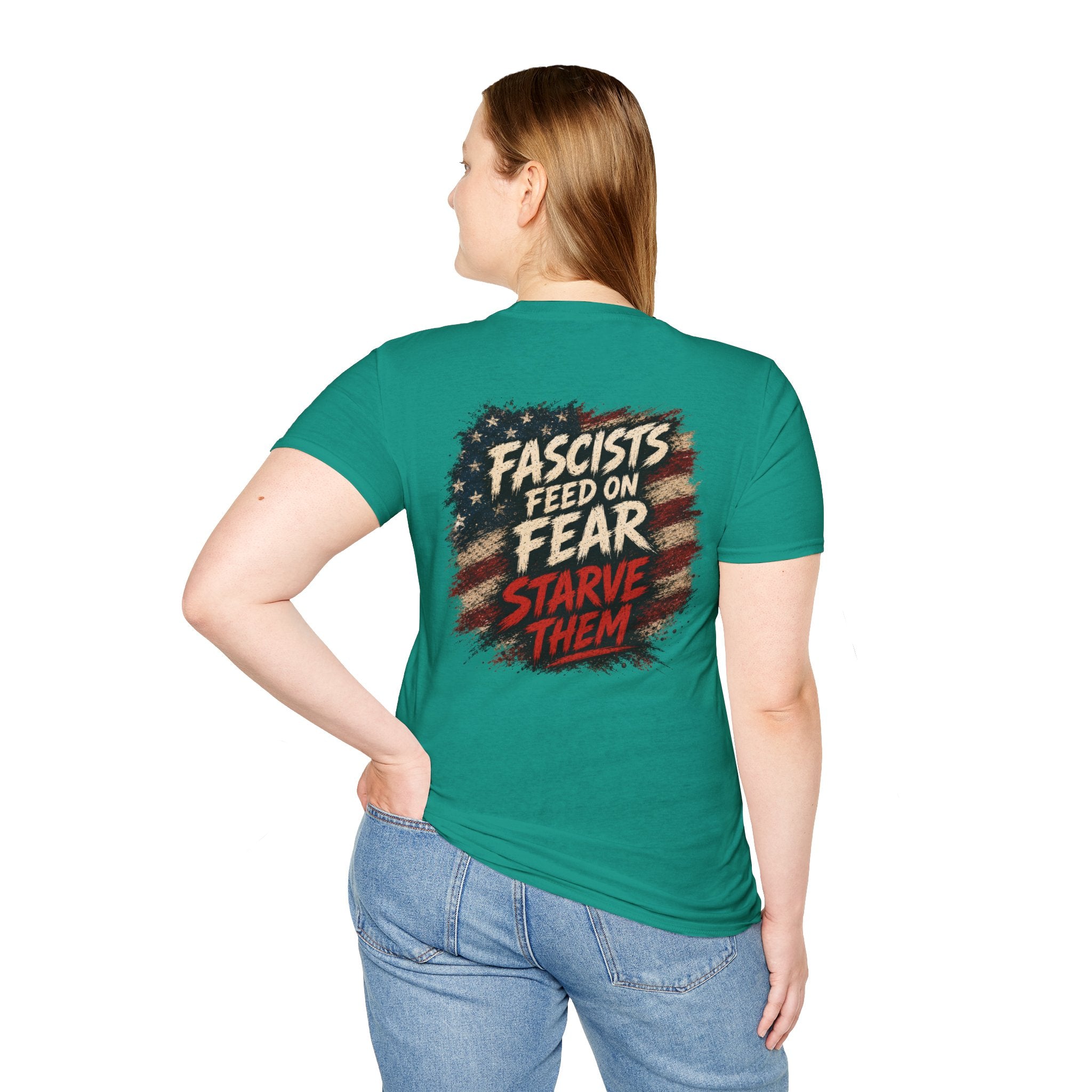Patriots Don’t Stand For This T-Shirt — Statue of Liberty & Distressed Flag Graphic