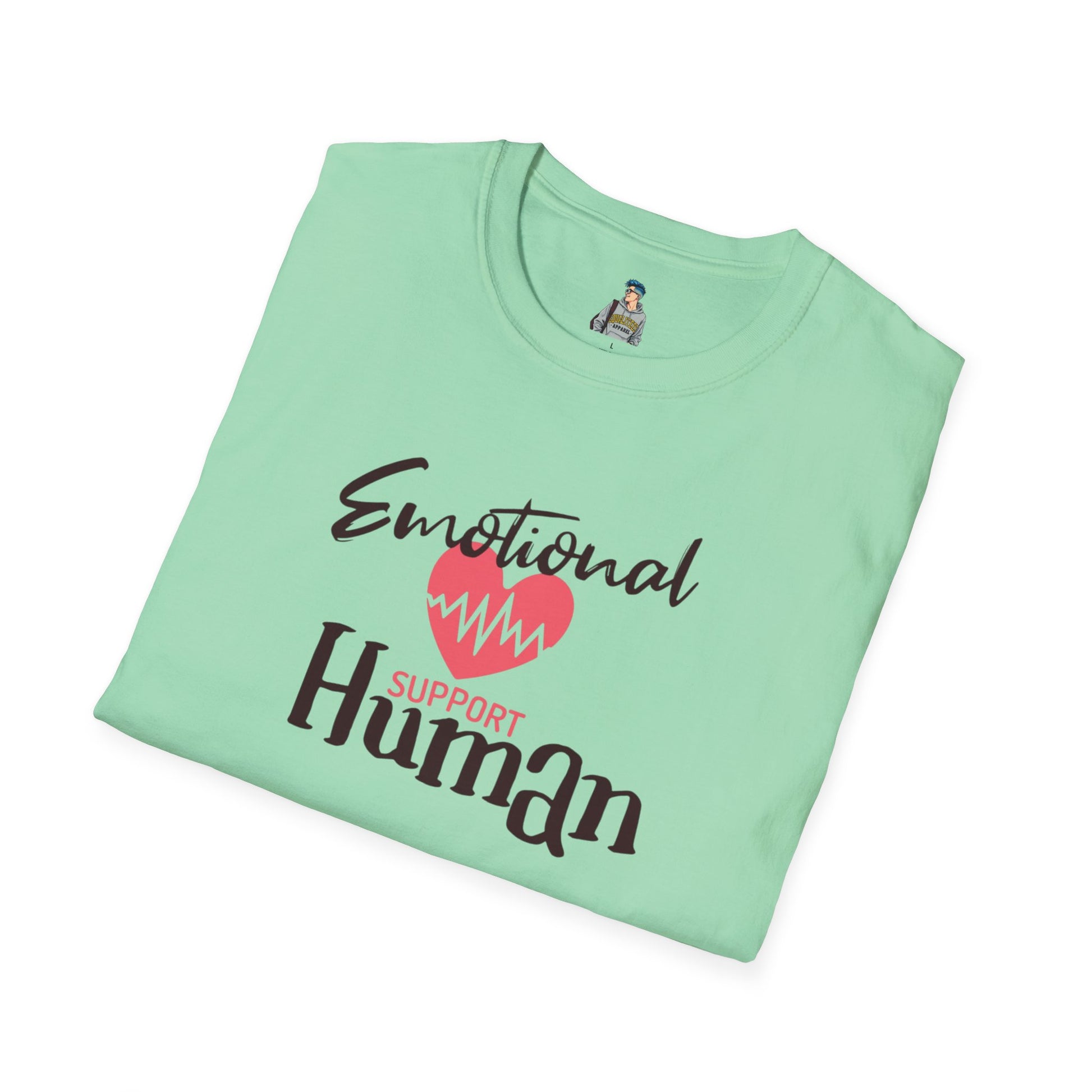 Emotional Support Human Unisex Softstyle T-Shirt