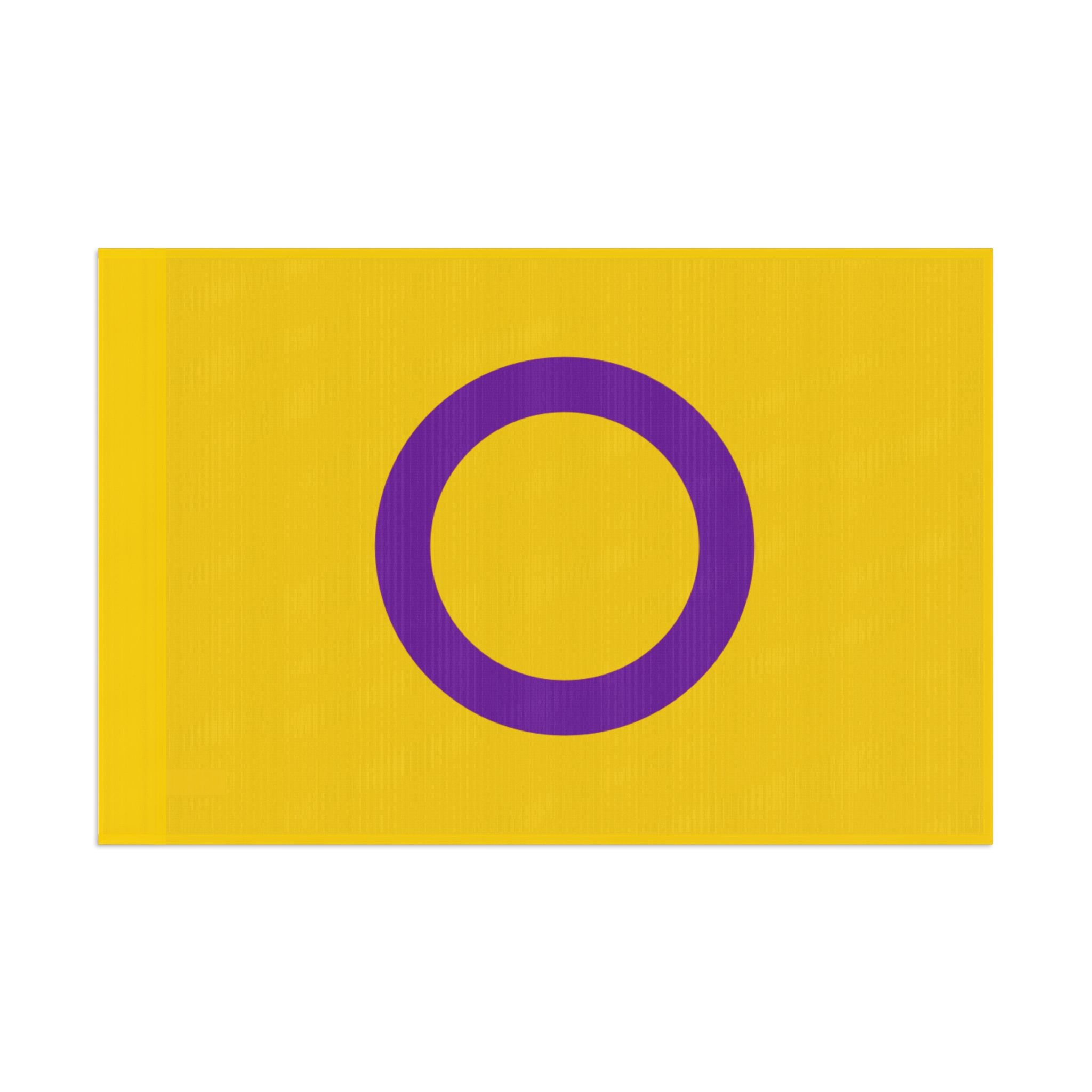 Intersex Pride Flag - Aesthetic LGBTQ+ Banner for Celebration & Home Decor