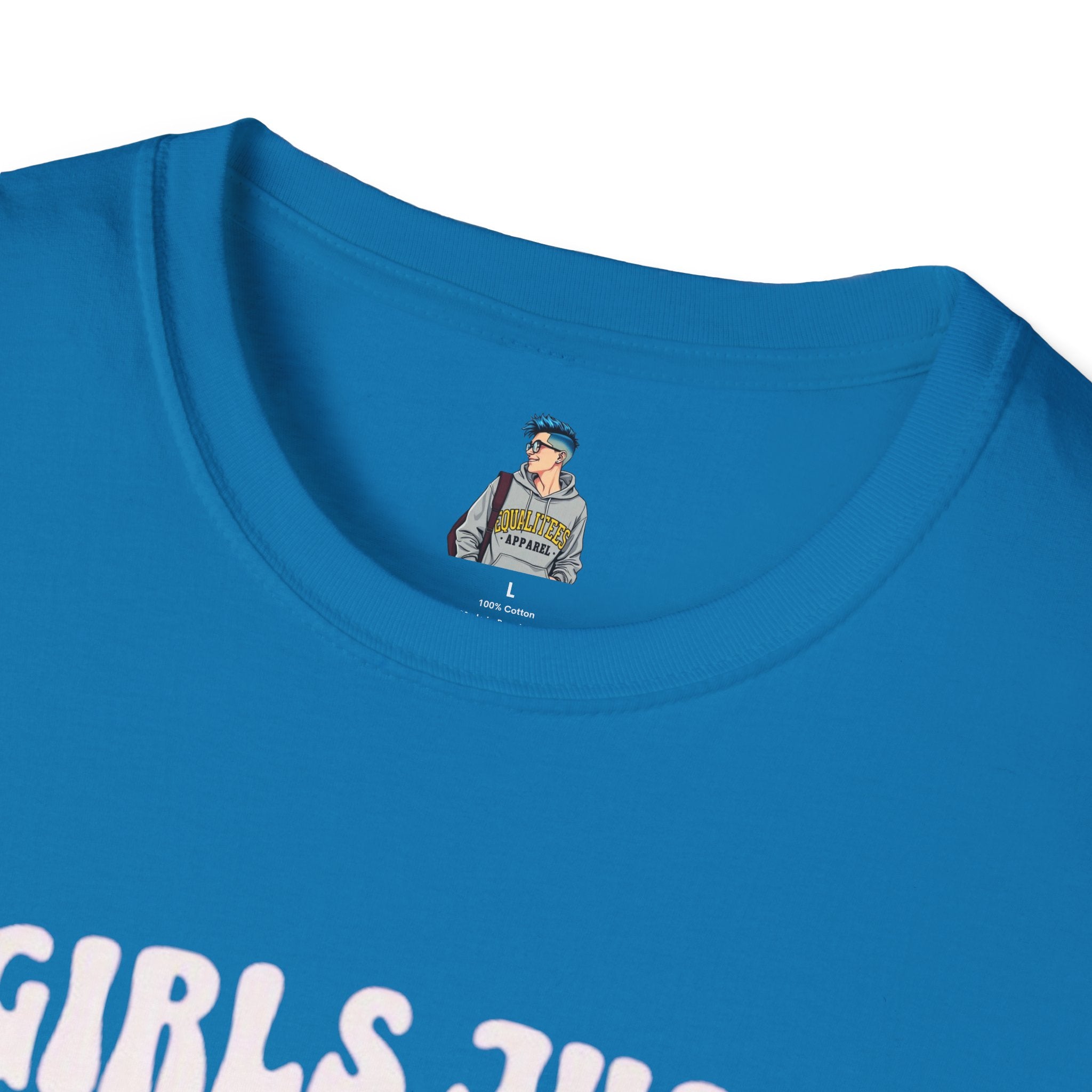 Girls Just Wanna Have Fundamental Human Rights Unisex Softstyle T-Shirt - EqualiTees.Me