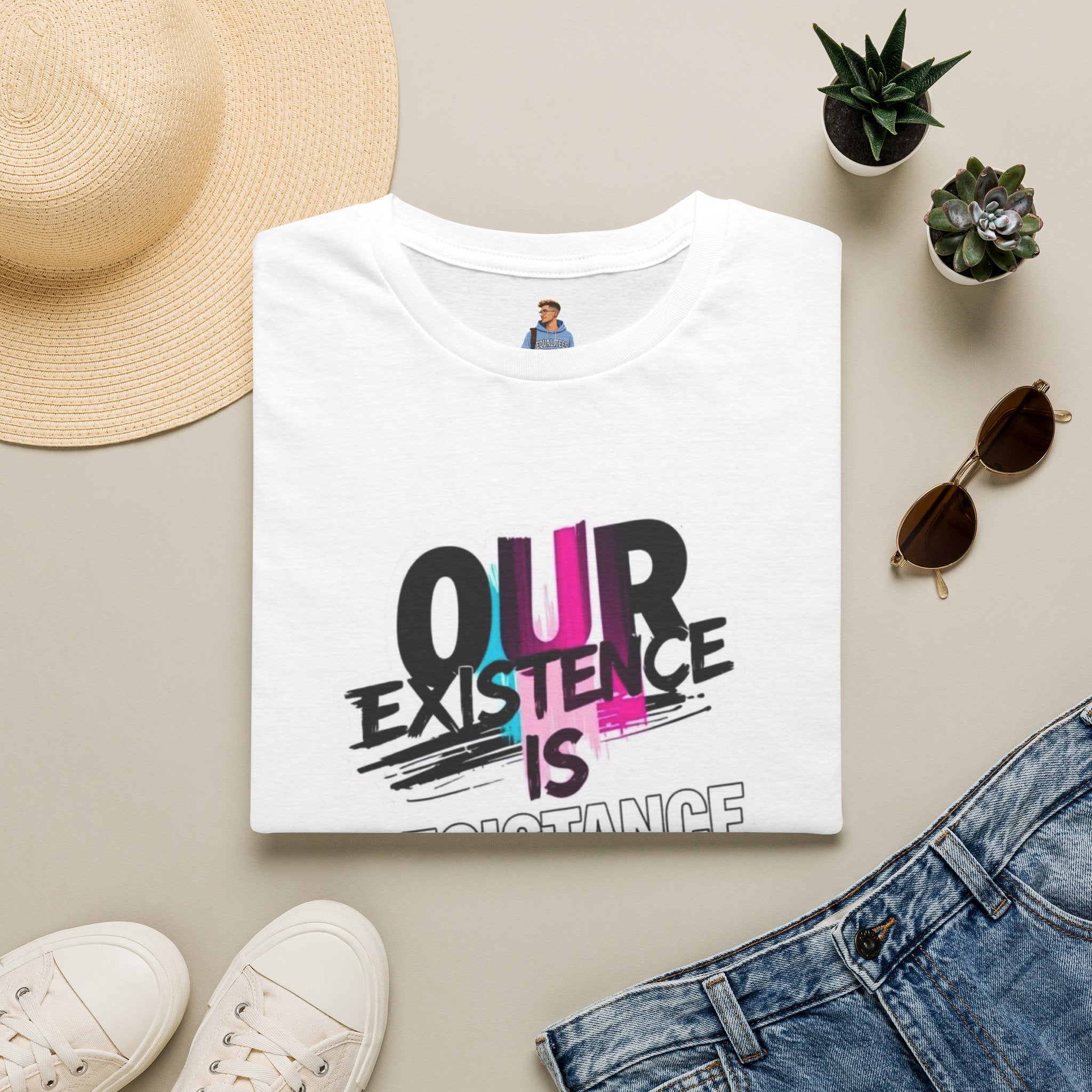 Our Existence is Resistance Trans Pride Tee