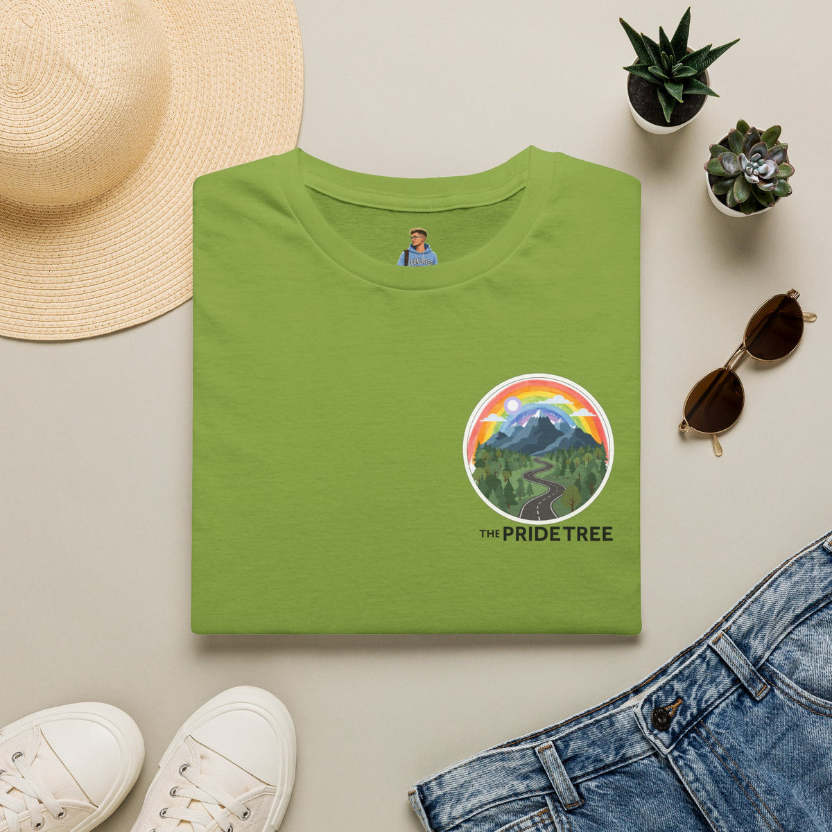 Pride Tree Las Vegas Mountain Graphic T-Shirt