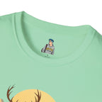 Mountain Sunset Deer Unisex Softstyle T-Shirt