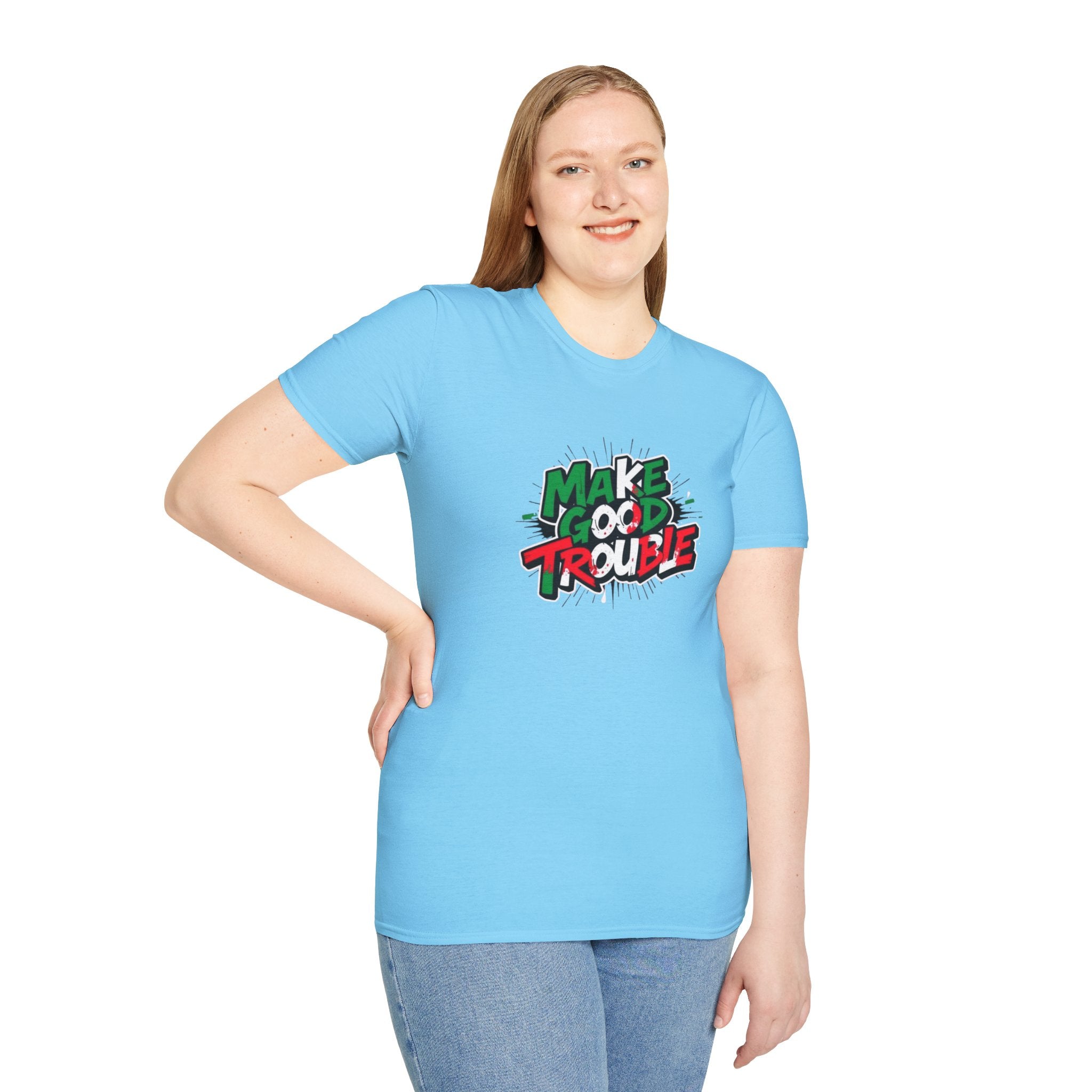 Make Good Trouble T-shirt  Fun Graphic Tee for Activists & Trendsetters