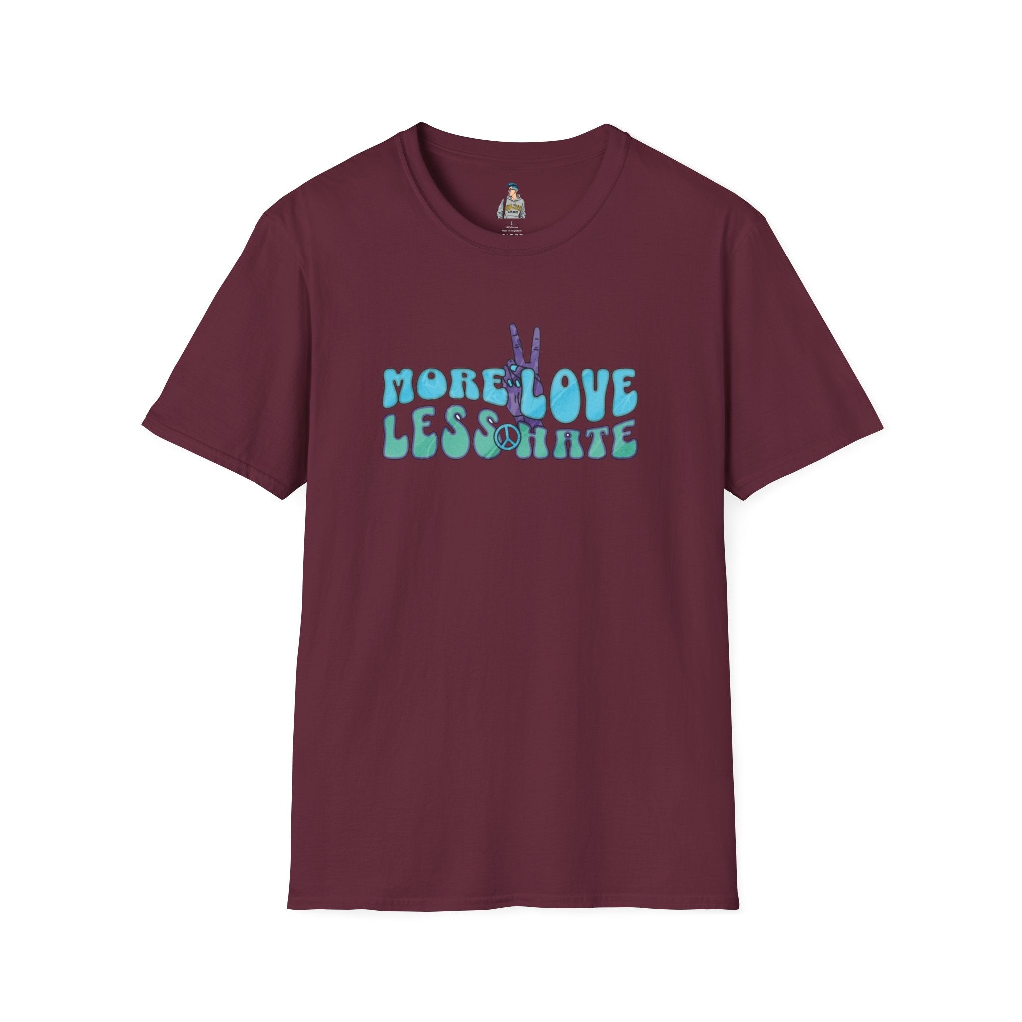 More Love Less Hate Unisex Softstyle T-Shirt