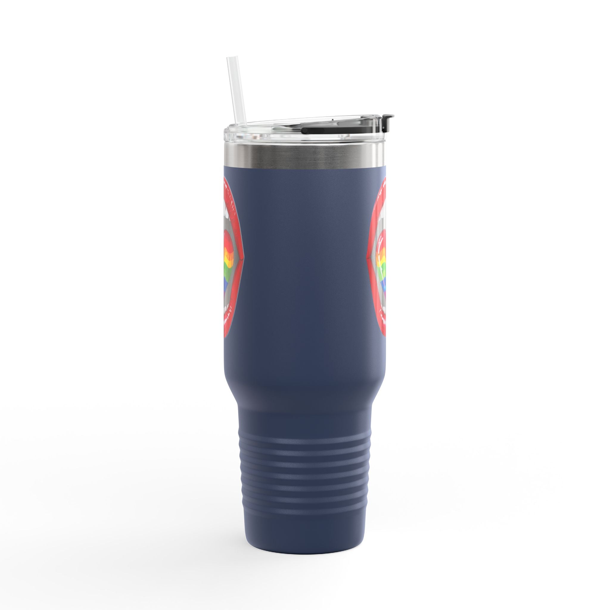Rainbow Tongue Insulated Travel Mug - 40oz, Perfect for Pride Celebrations