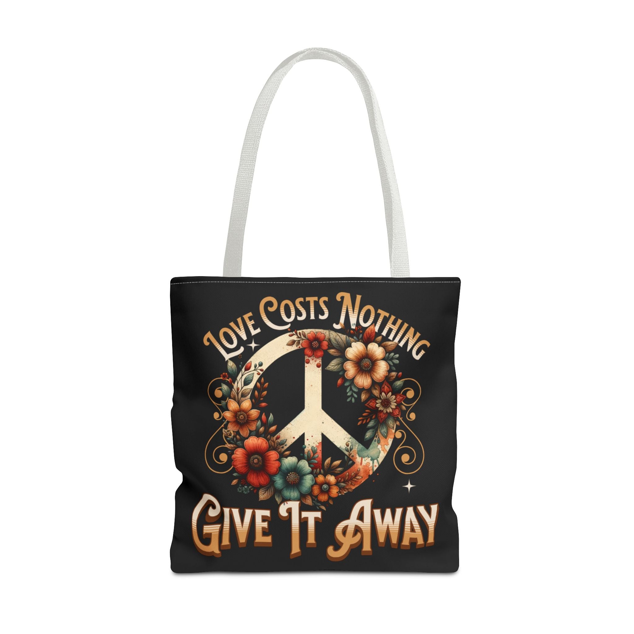 Love Costs Nothing, Give It Away Flag Tote Bag