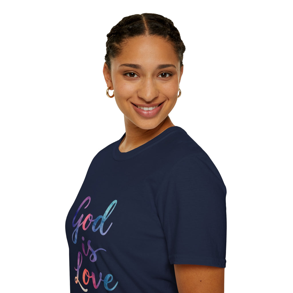 God Is Love T-Shirt — Colorful Tee