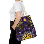 Purple & Yellow Design Tote Bag