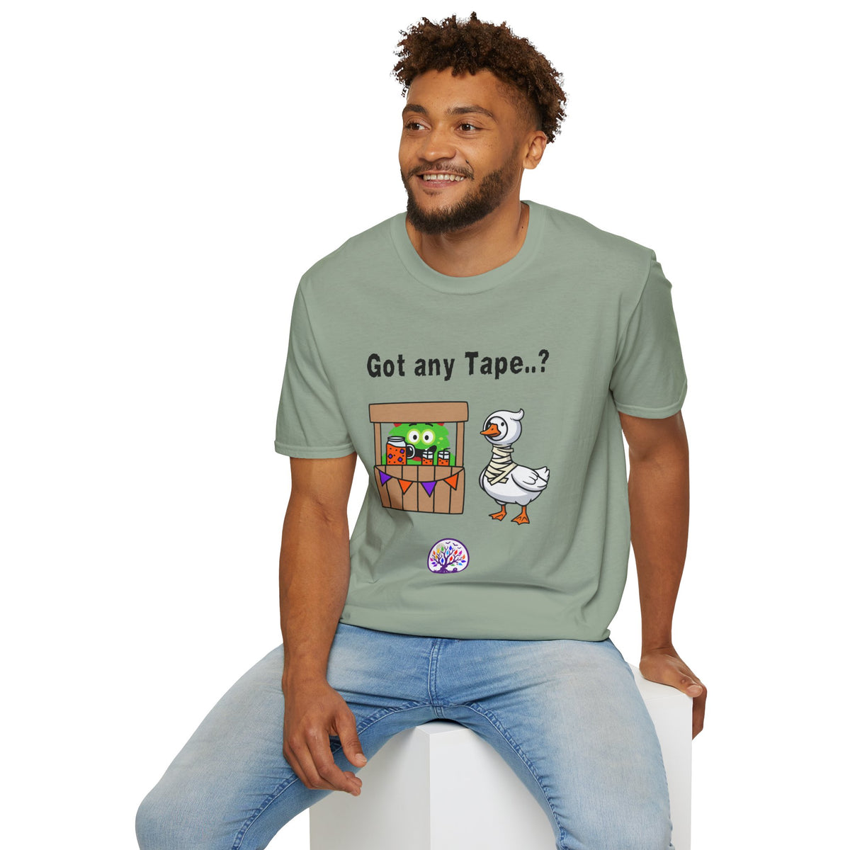 Got any Tape..? Funny Goose & Frog Market T-Shirt — Cute Animal Humor Tee
