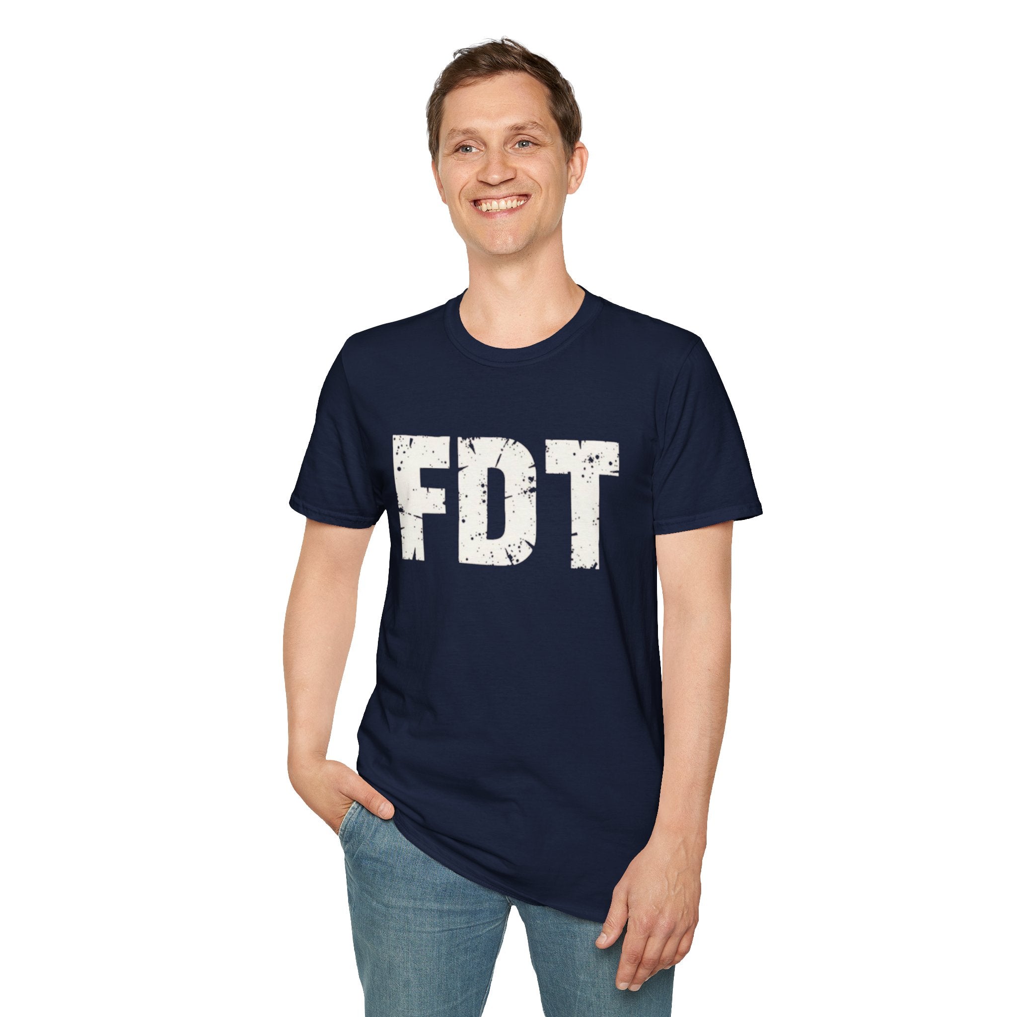 FDT Distressed Graphic T‑Shirt — Bold Statement Tee