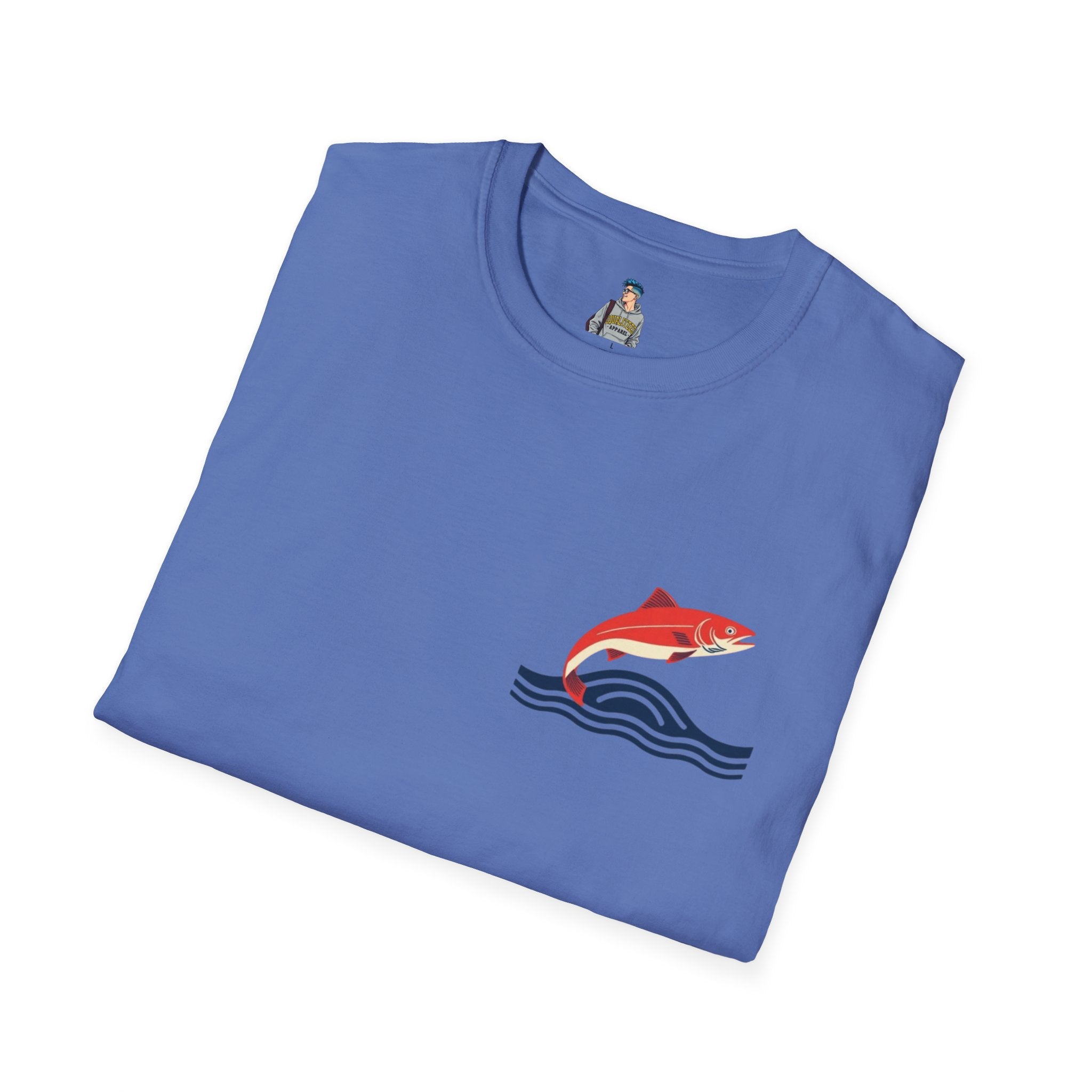 Jumping Salmon Native Pride Softstyle Unisex T-shirt