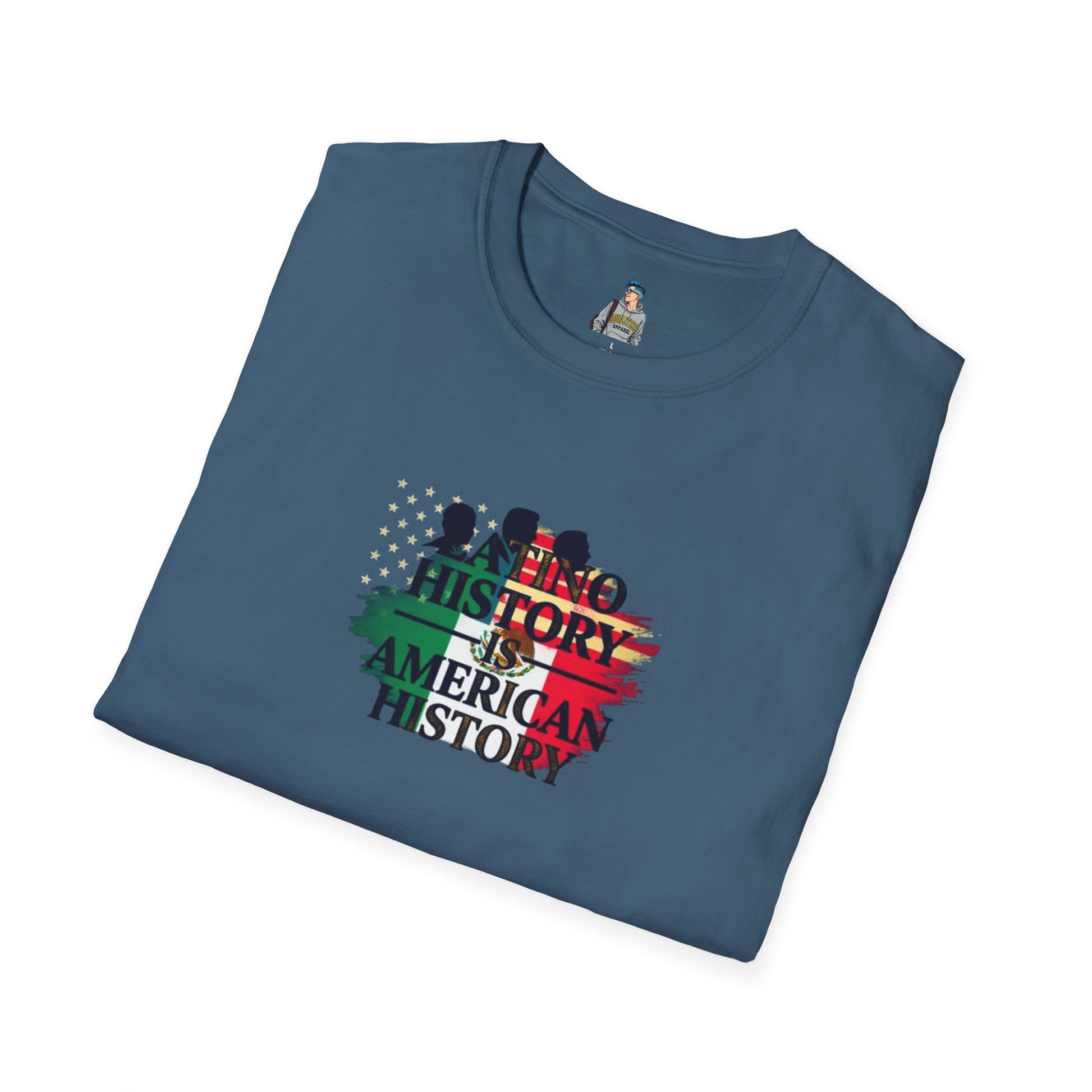 Unisex Softstyle T-Shirt - 'Latino History is American History' Graphic Tee